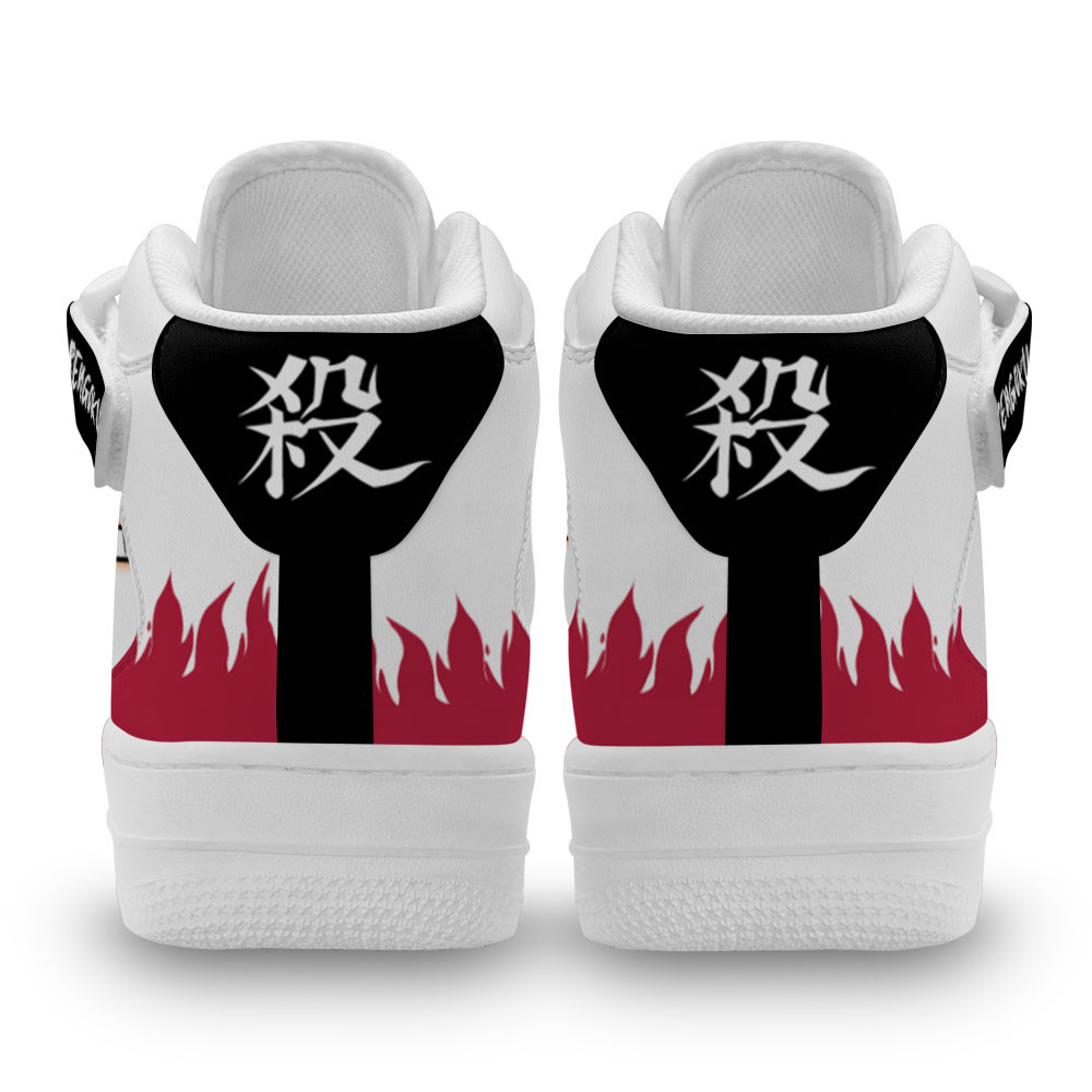 Kyojuro Rengoku Sneakers Air Mid Custom Anime Demon Slayer Shoes