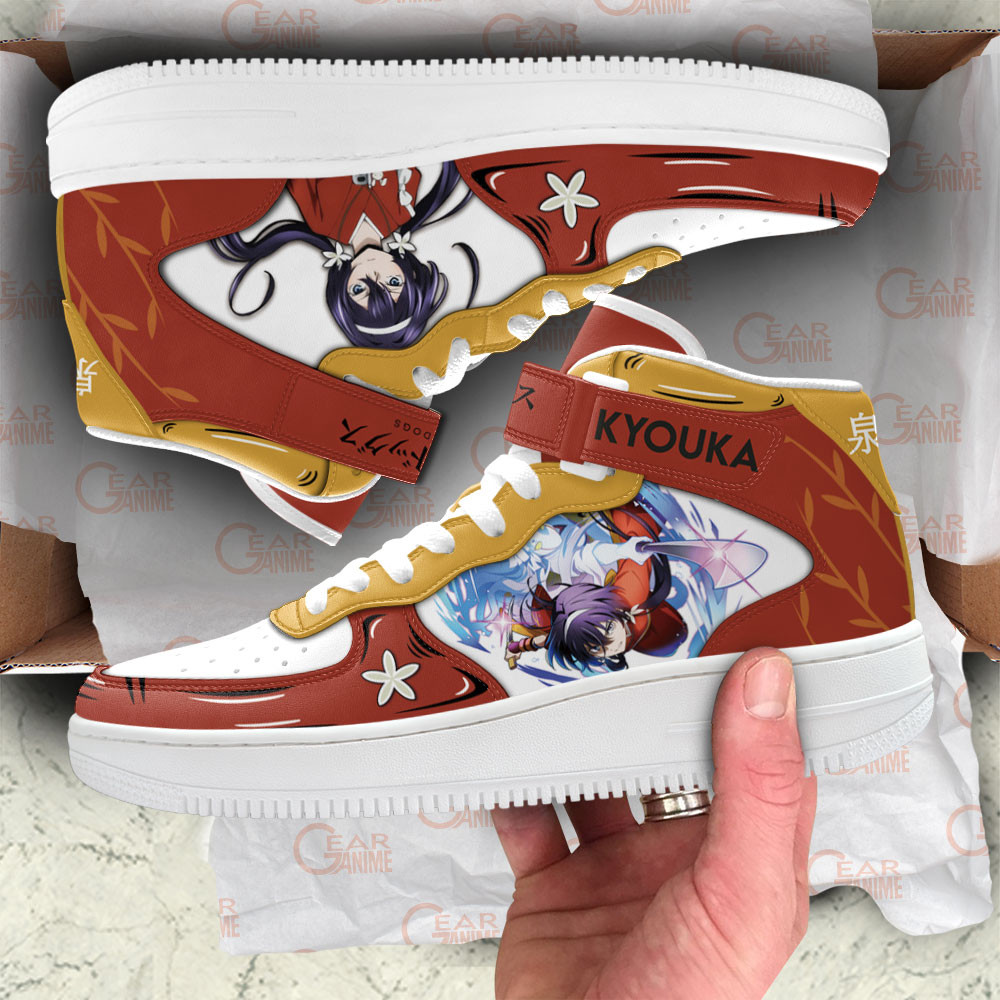 Kyoka Izumi Sneakers Air Mid Custom Bungo Stray Dogs Anime Shoes