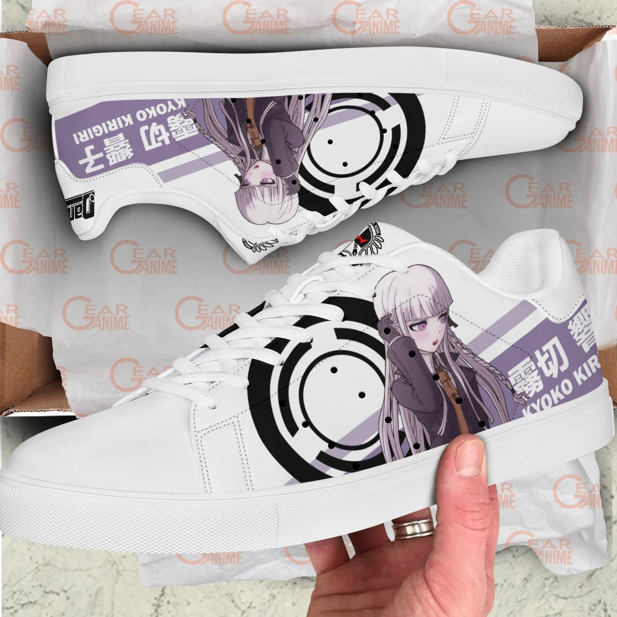 Kyoko Kirigiri Skate Sneakers Custom Anime Danganronpa Shoes