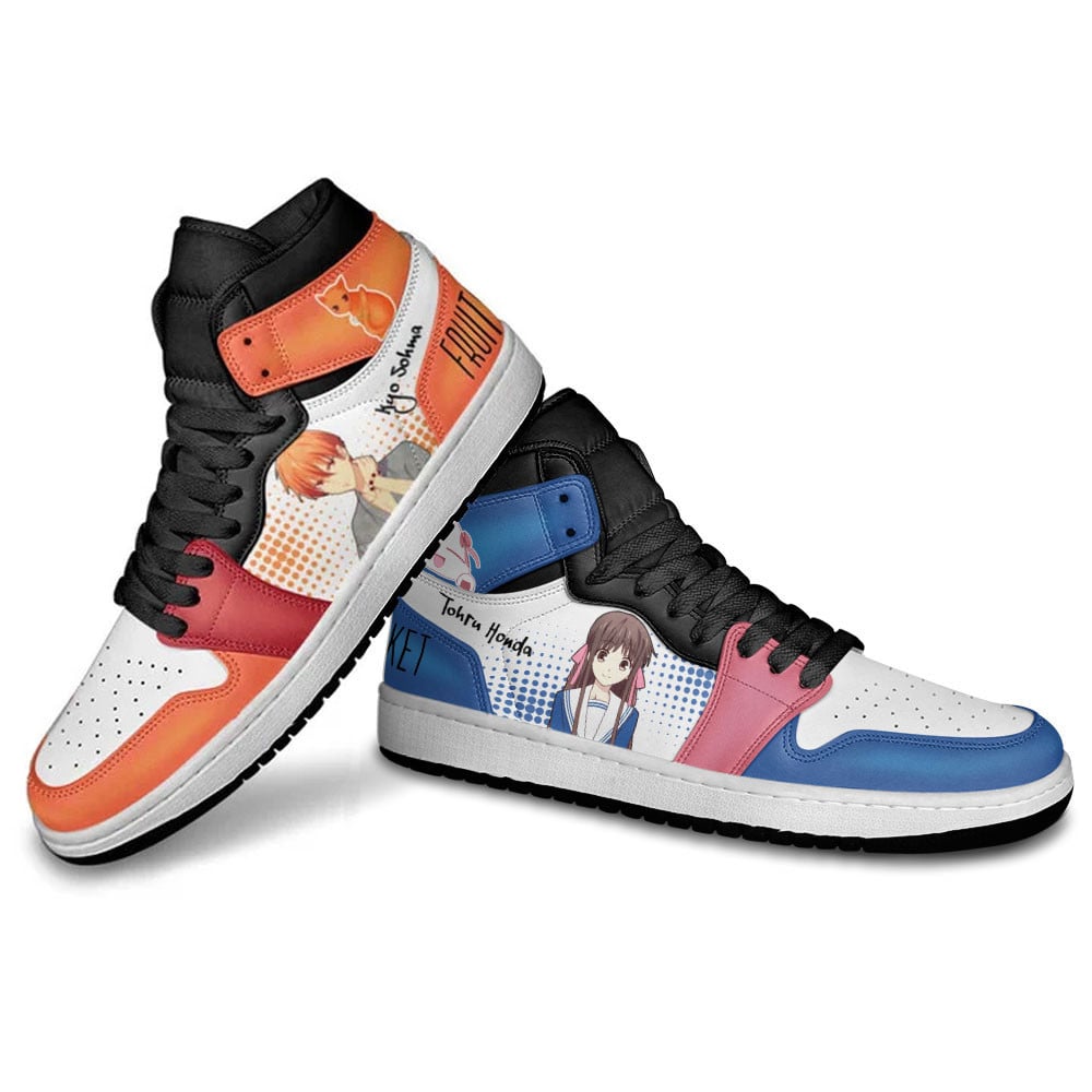 Kyou Souma and Tohru Honda JD1s Sneakers Fruits Basket Anime Shoes, Air Jordan Hightop