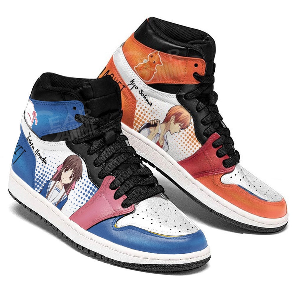Kyou Souma and Tohru Honda JD1s Sneakers Fruits Basket Anime Shoes, Air Jordan Hightop