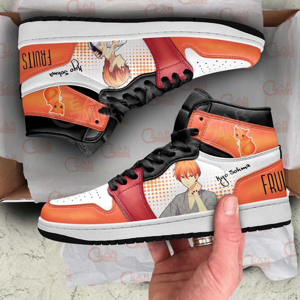 Kyou Souma JD1s Sneakers Fruits Basket Anime Shoes, Air Jordan Hightop