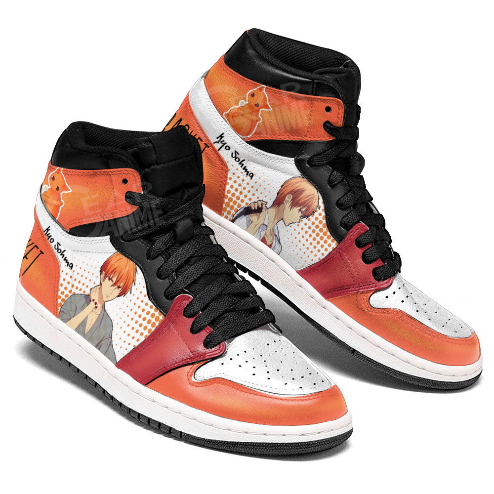 Kyou Souma JD1s Sneakers Fruits Basket Anime Shoes, Air Jordan Hightop