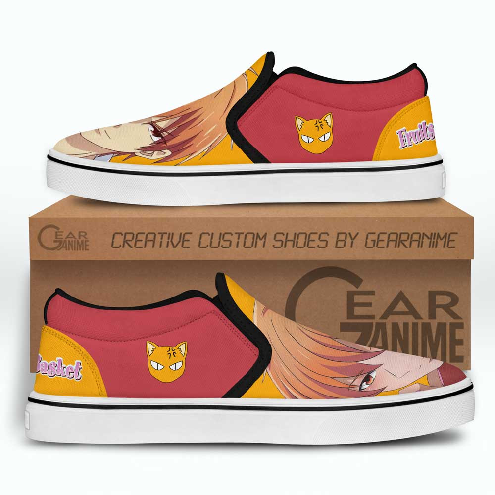 Kyou Souma Slip-On Shoes Canvas Custom Anime Fruit Basket Shoes