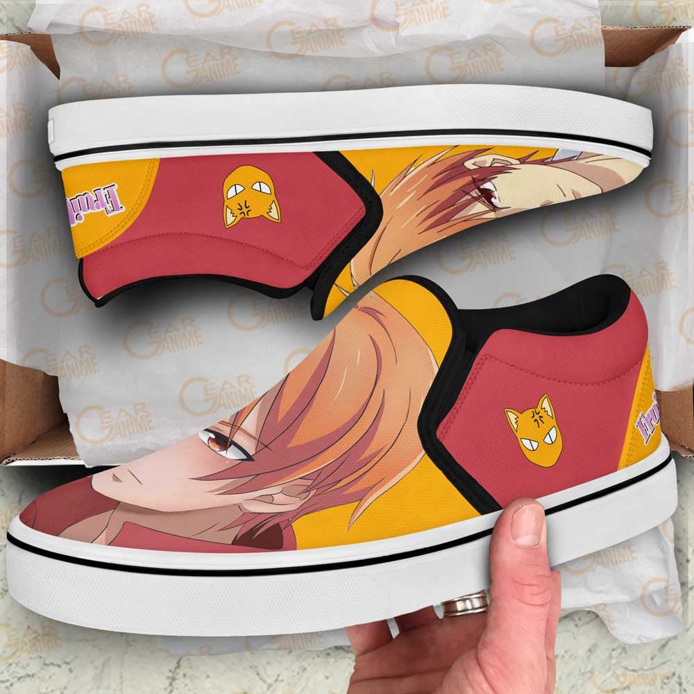 Kyou Souma Slip-On Shoes Canvas Custom Anime Fruit Basket Shoes