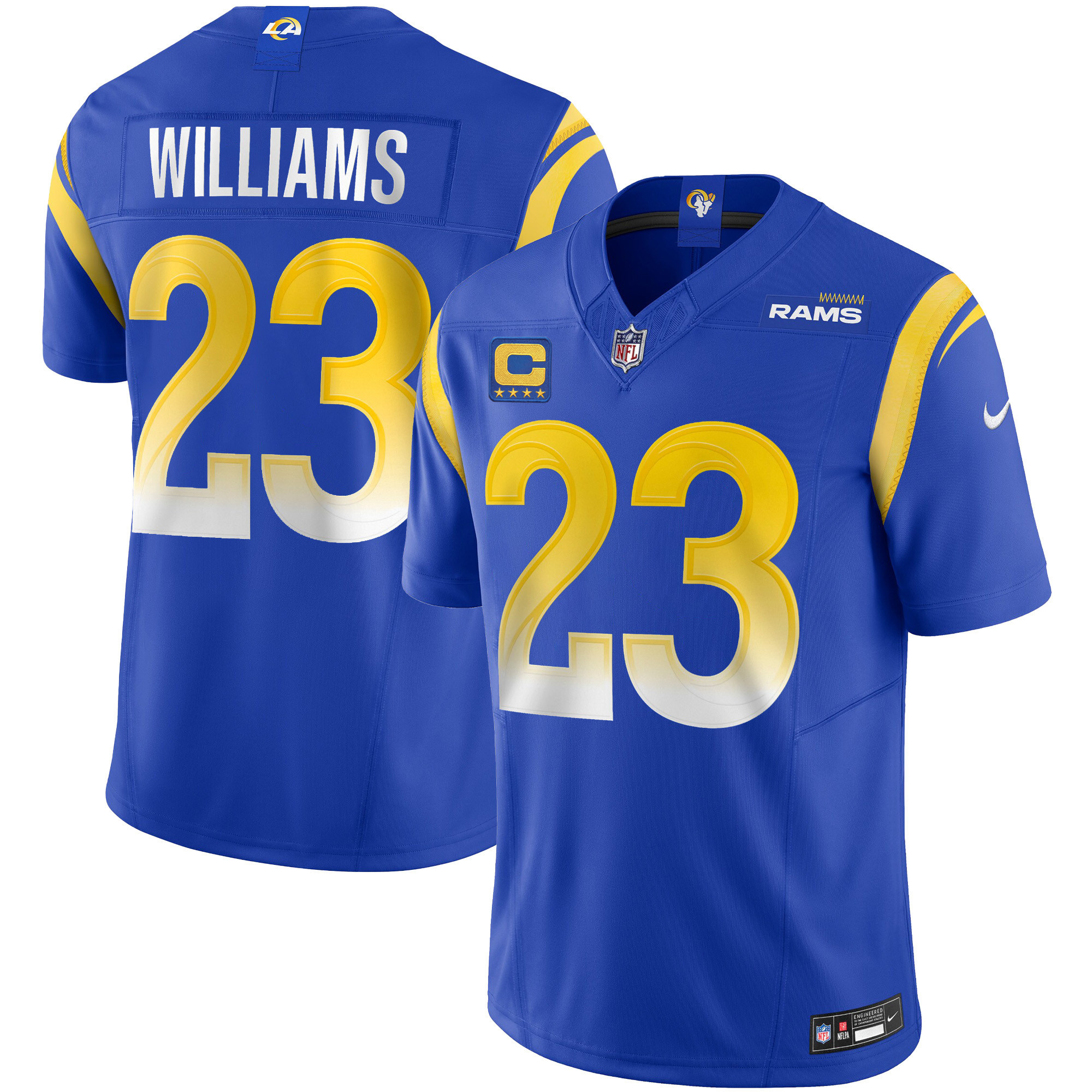 Kyren Williams Men's Los Angeles Rams Vapor Limited Royal Jersey - All Stitched 