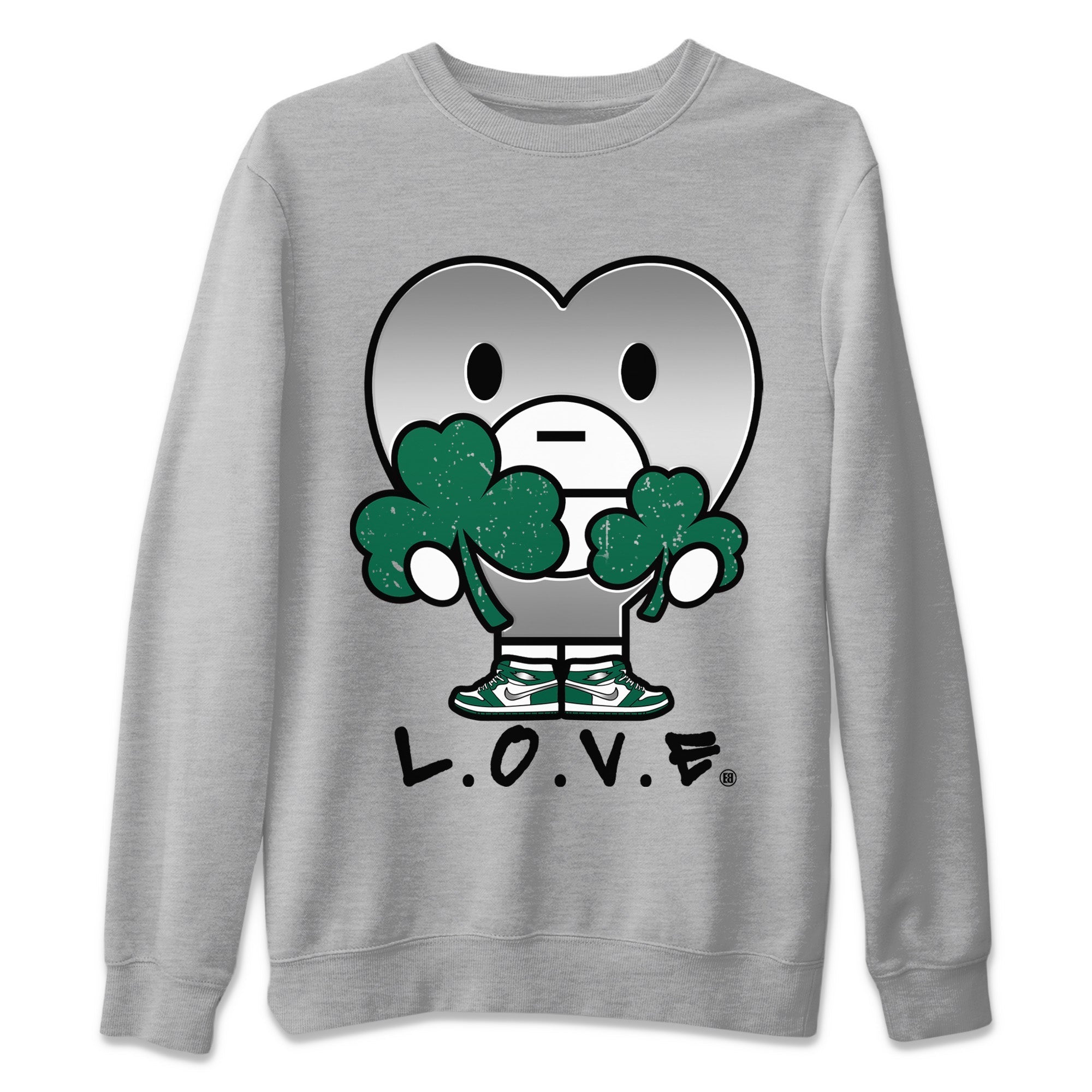 L.O.V.E Unisex Sweater – Air Jordan 1 Gorge Green, Sneakers Matching Sweater