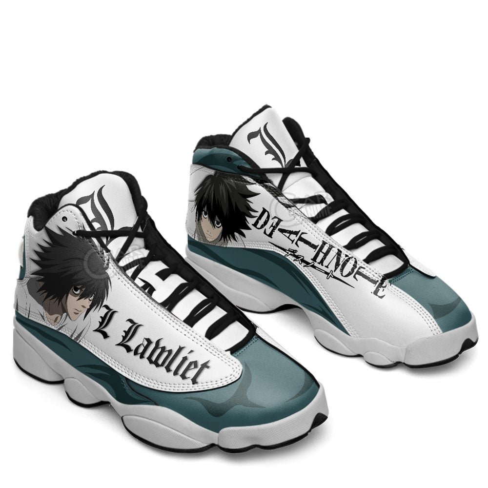 L Lawliet JD13 Sneakers Death Note Custom Anime Shoes
