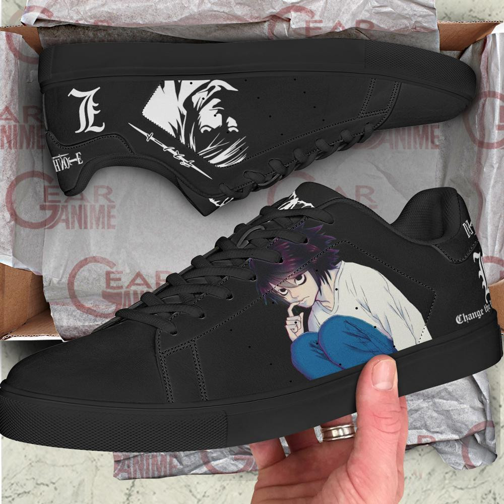 L Lawliet Shoes Death Note Custom Anime Shoes