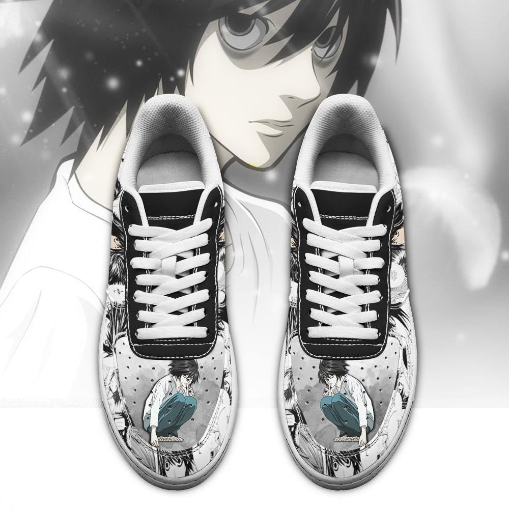 L Lawliet Sneakers Death Note Anime Shoes Fan Gift Idea