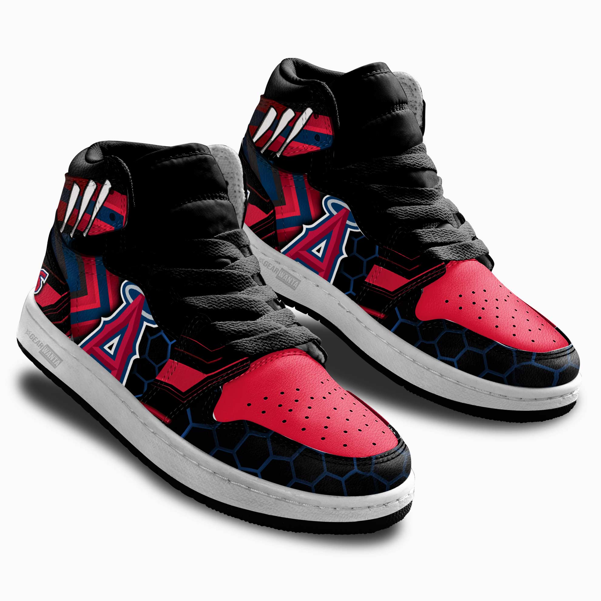 LA Angels Kid Sneakers For Kids, Air Jordan Hightop