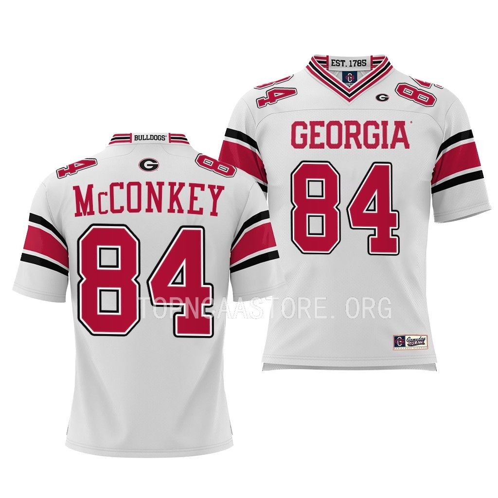 Ladd McConkey Georgia Bulldogs White College Pick-A-Player Youth Jersey