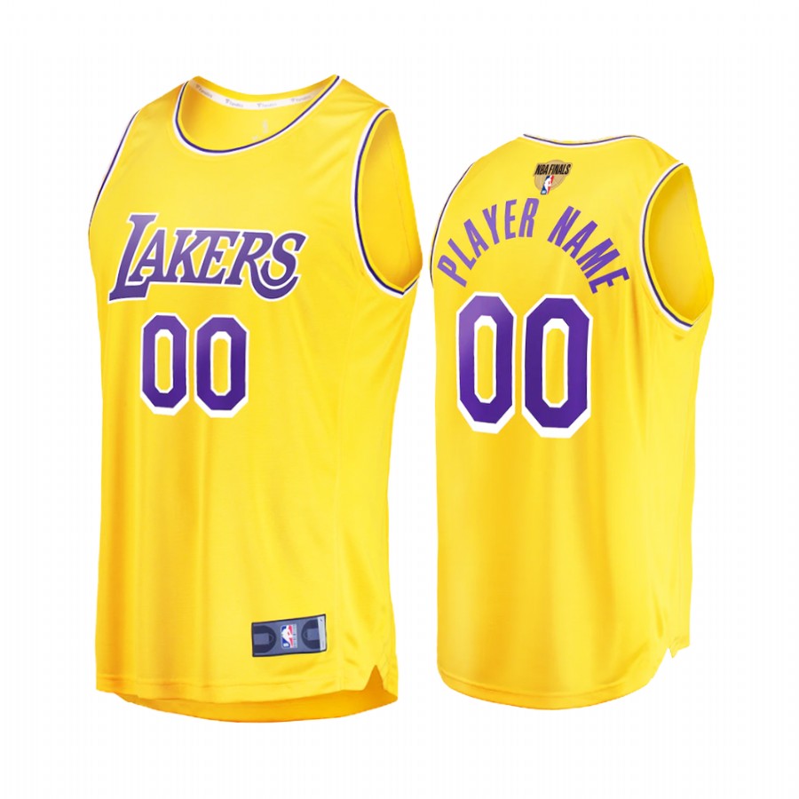 Lakers Custom #00 2020 NBA Finals Bound Icon Jersey