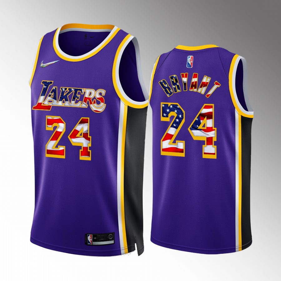 Lakers Kobe Bryant #24 2022 4th of July Jersey