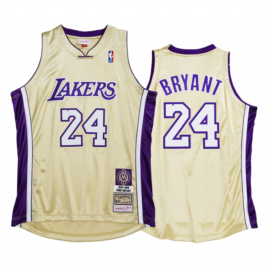 Lakers Kobe Bryant #24 Gold Hall of Fame Classic of 2020 Jersey