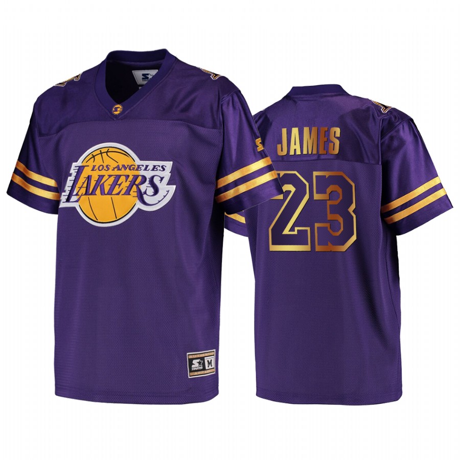 Lakers LeBron James #23 Football G-III Sports Jersey