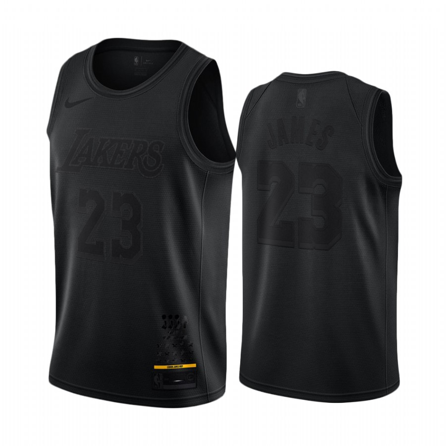Lakers LeBron James #23 MVP Black Jersey