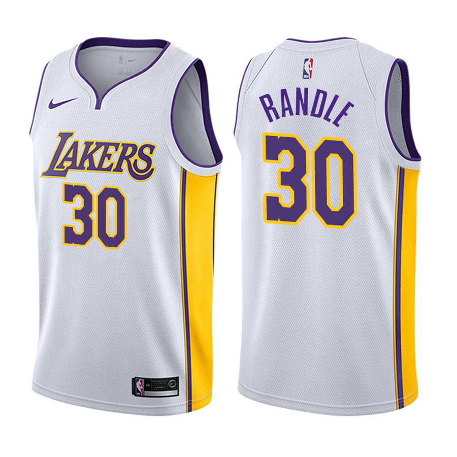 Lakers Male Julius Randle #30 2017-18 Association White Jersey