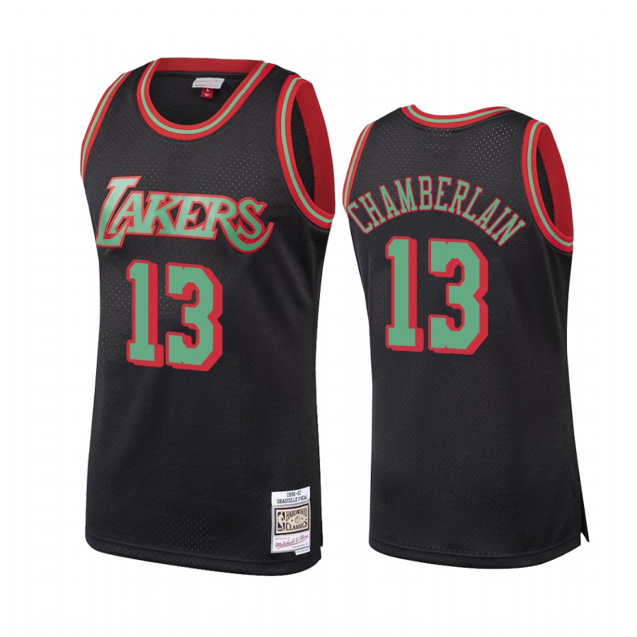 Lakers Wilt Chamberlain #13 Black 2018 Christmas Classics Jersey