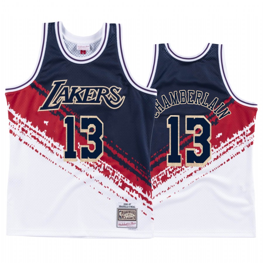 Lakers Wilt Chamberlain #13 White Independence Jersey