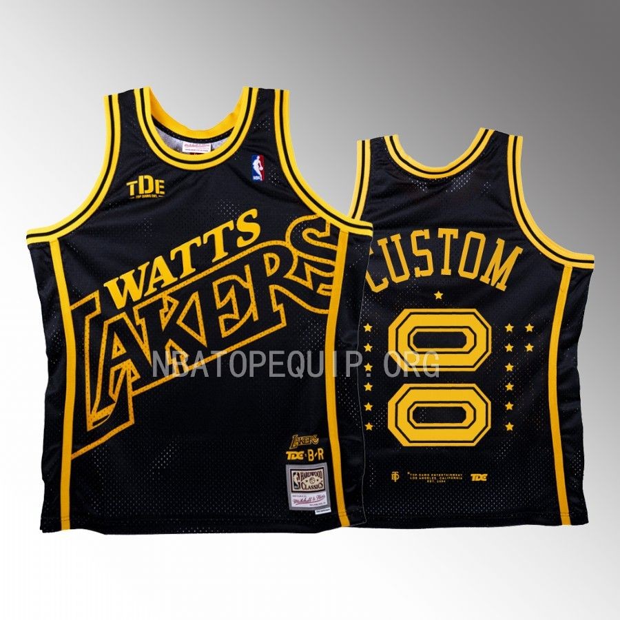 Lakers x TDE NBA BR Remix Custom Black Jersey #00 Limited Edition