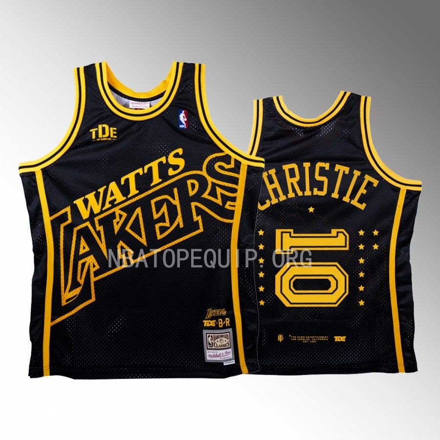 Lakers x TDE NBA BR Remix Max Christie Black Jersey #10 Limited Edition