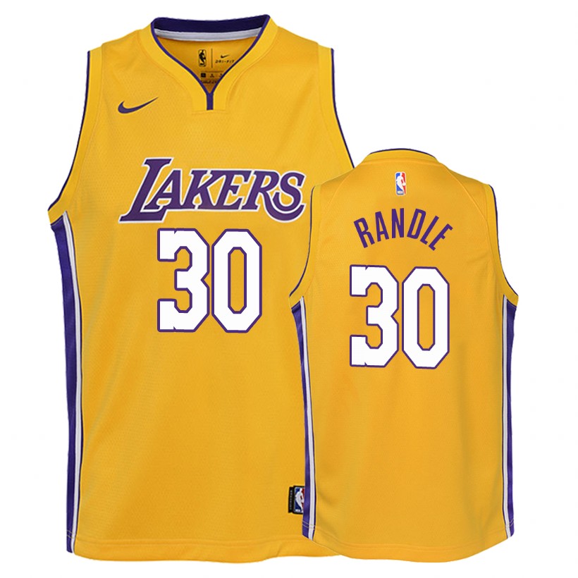 Lakers Youth Julius Randle #30 Icon Gold Jersey