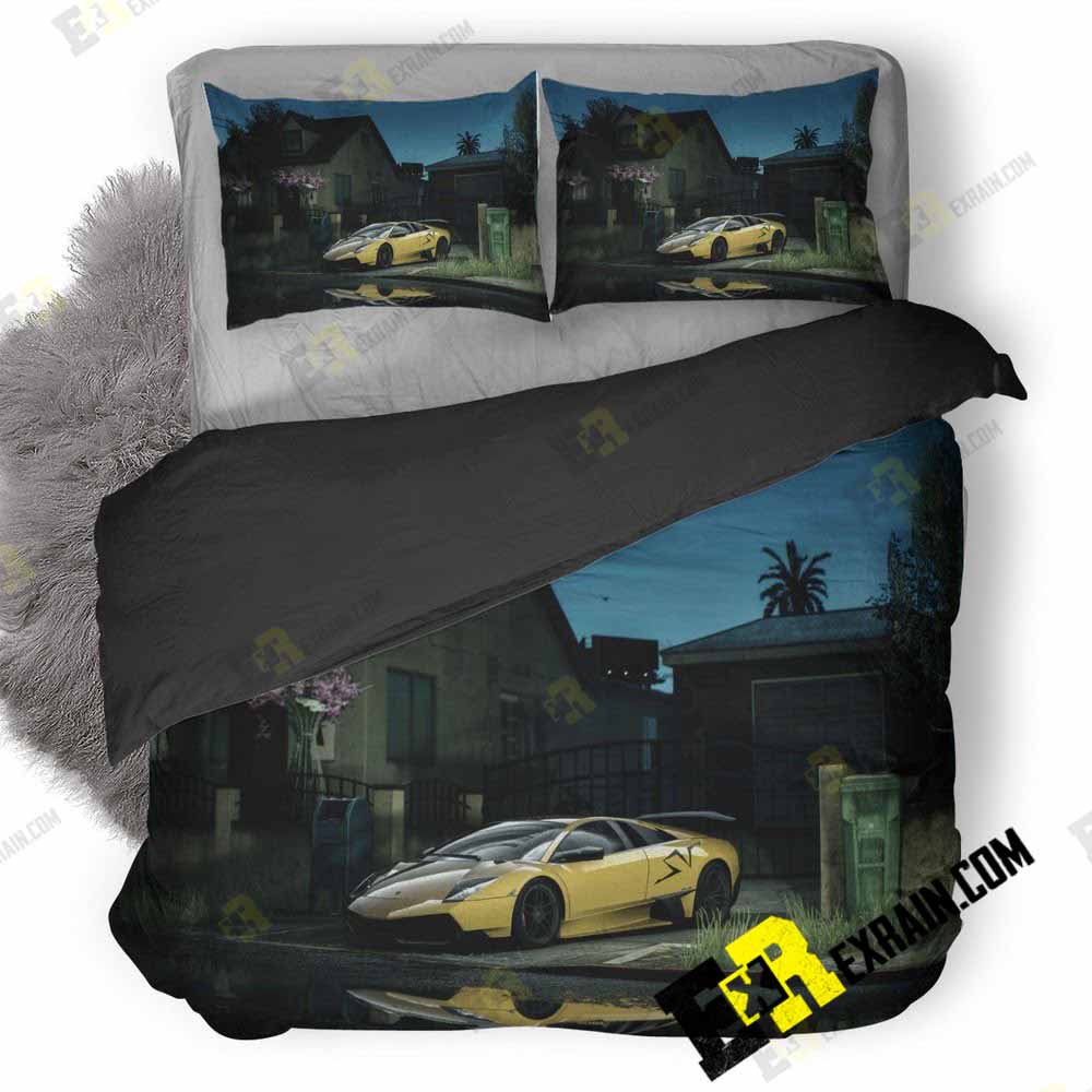 Lamborghini Need For Speed Payback Game E9 3D Customized Duvet Cover Bedding Set