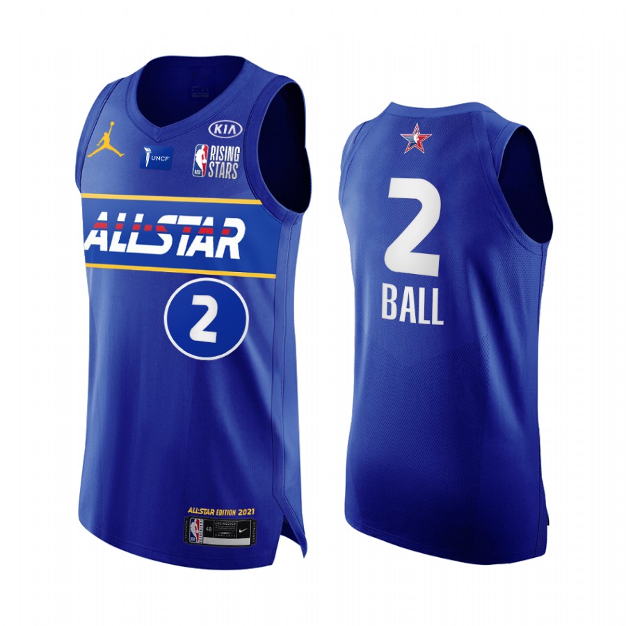 Lamelo Ball USA Team Jersey Blue All Star 2021 Rising Stars Uniform