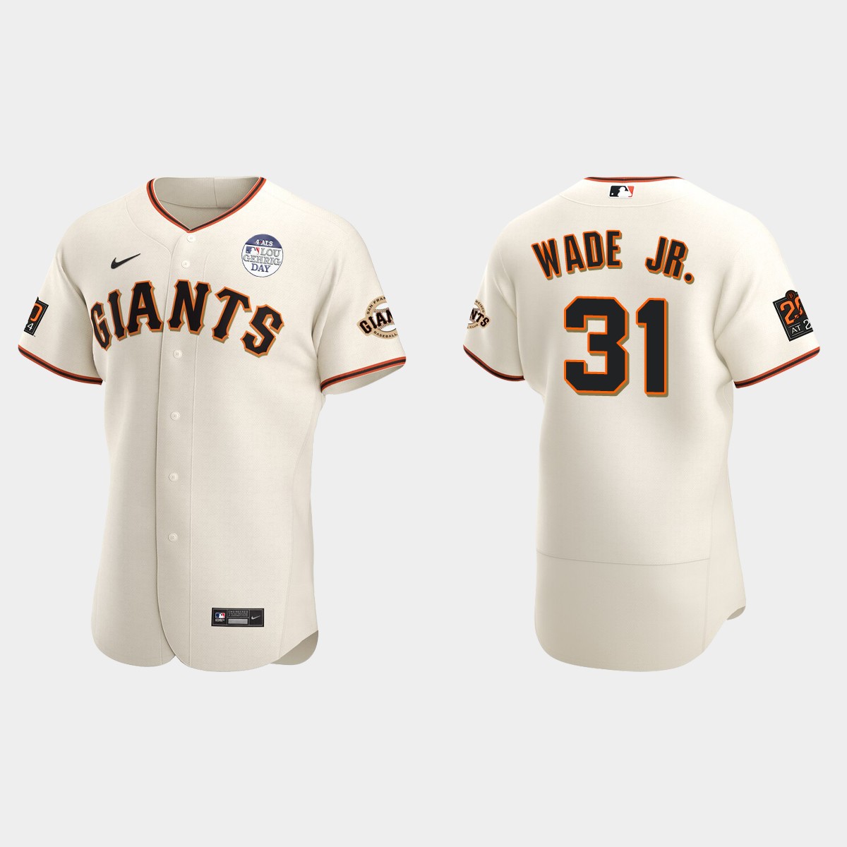 LaMonte Wade Jr. San Francisco Giants 4 ALS Lou Gehrig Day Jersey - Cream