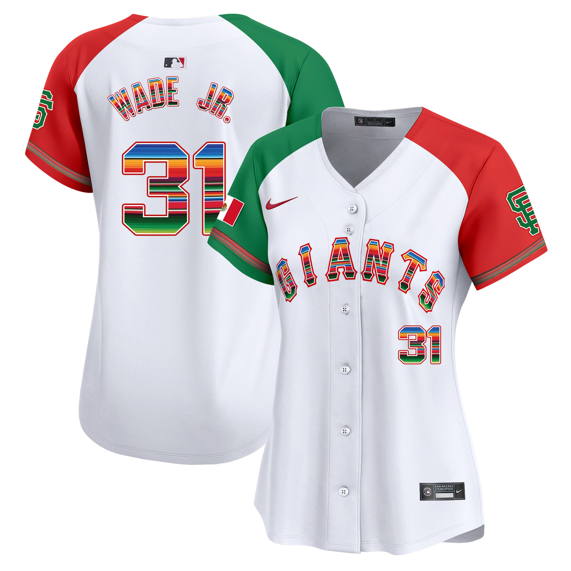 Lamonte Wade Jr. Women's San Francisco Giants Mexico Vapor Premier Limited Alternate Jersey - All Stitched