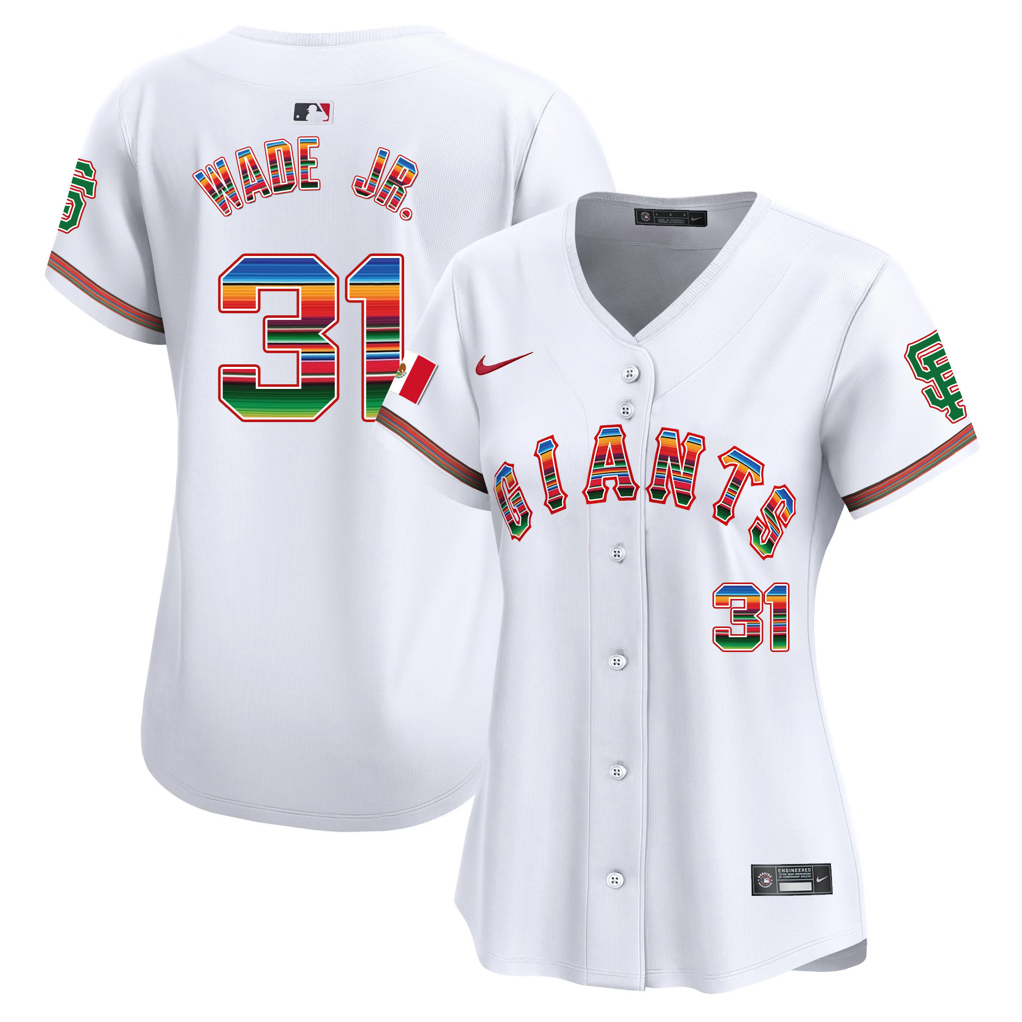 Lamonte Wade Jr. Women's San Francisco Giants Mexico Vapor Premier Limited White Jersey - All Stitched