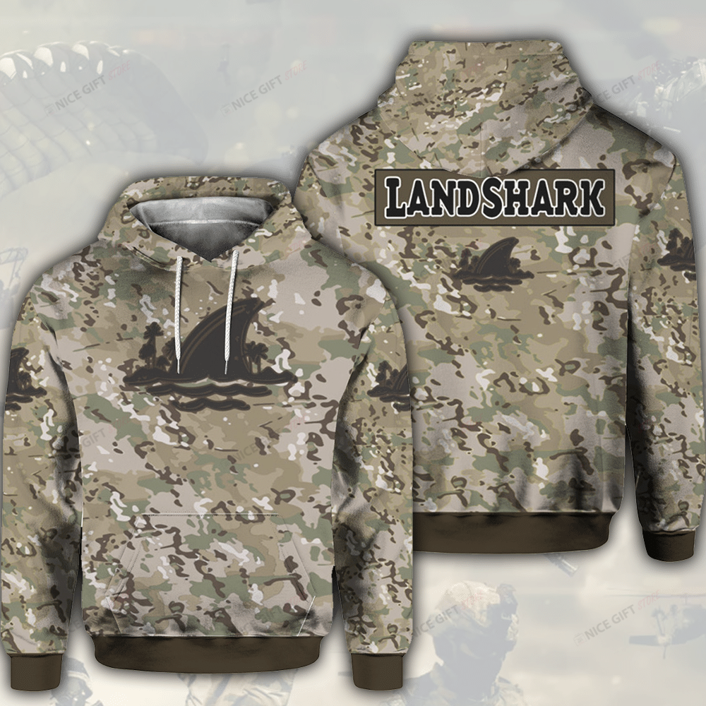 Landshark Lager Camouflage 3D Hoodie Gift For Fans