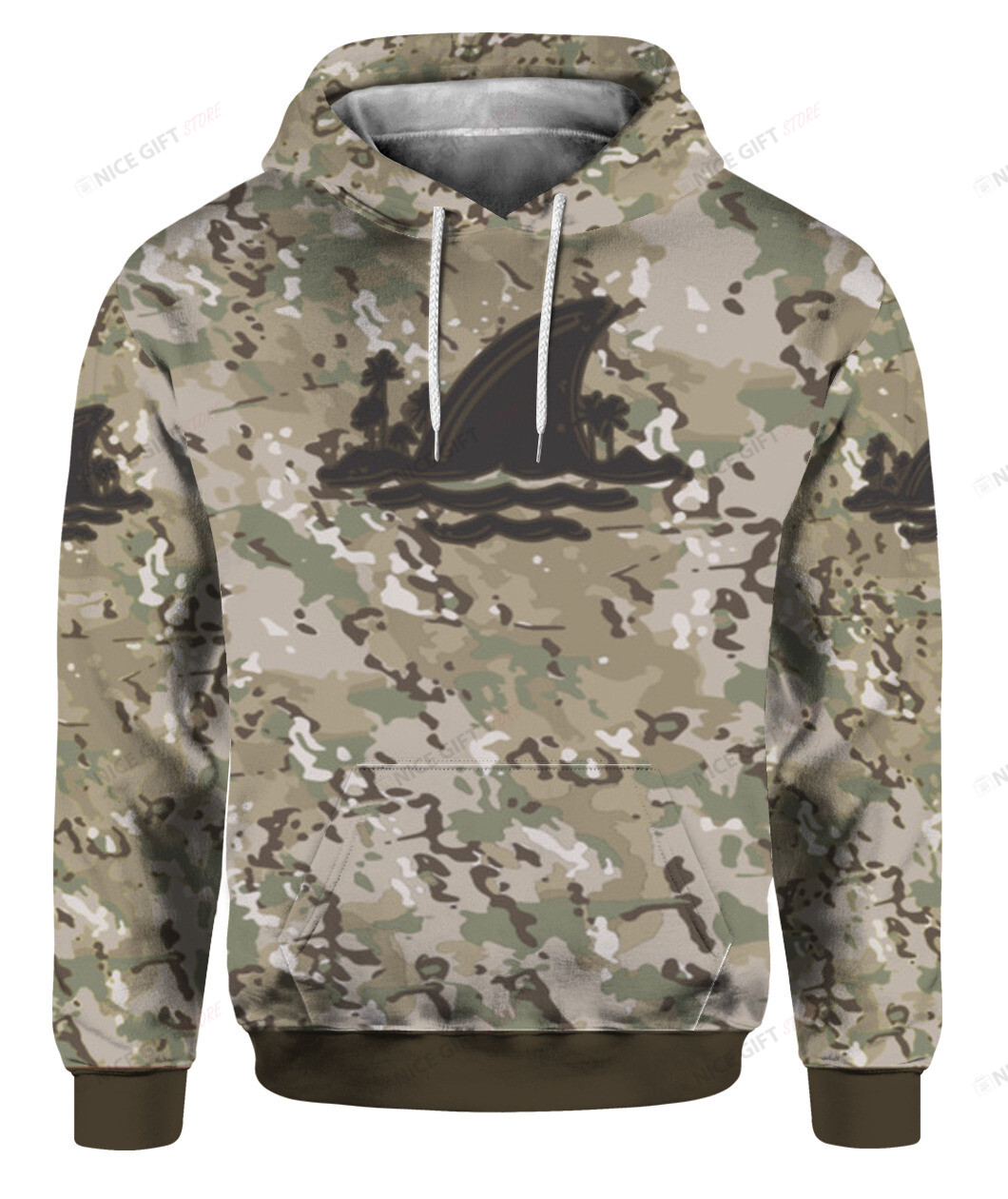 Landshark Lager Camouflage 3D Hoodie Gift For Fans