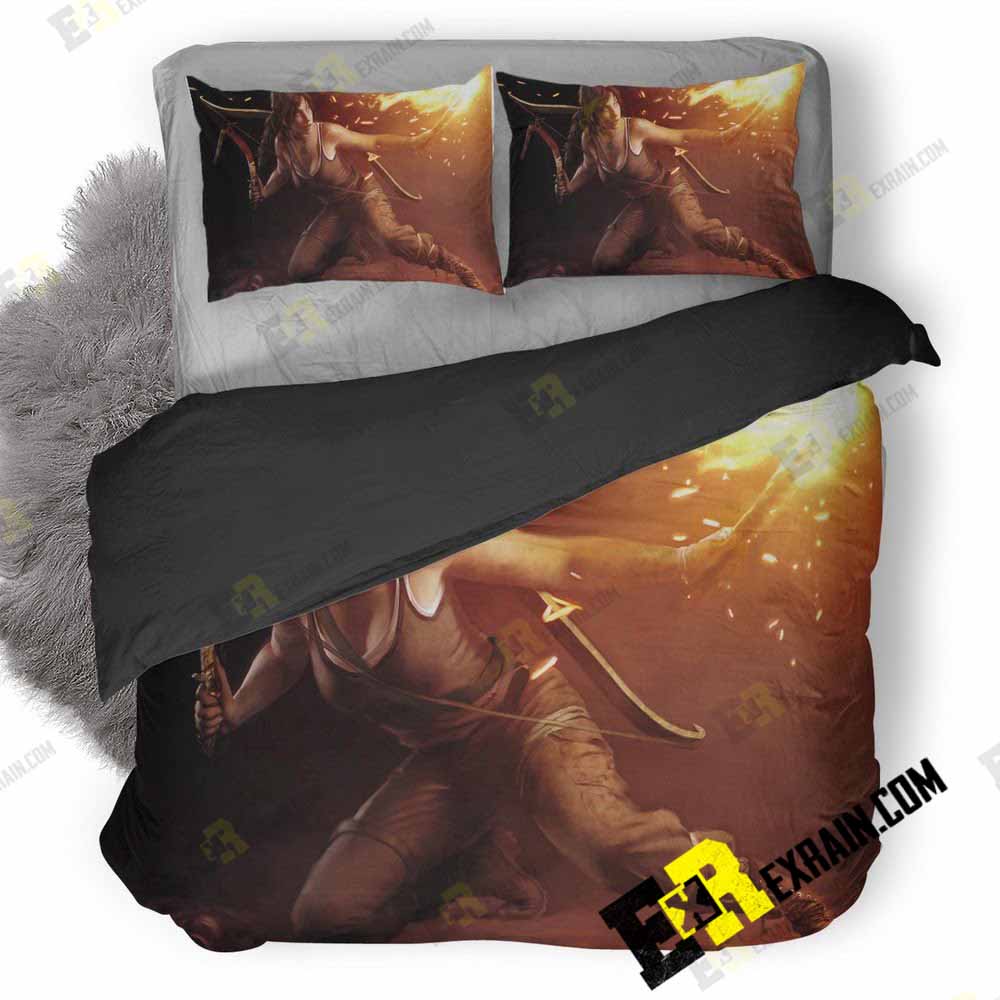 Lara Croft 3D Customized Duvet Cover Bedding Set