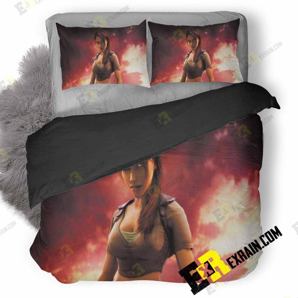Lara Croft In Tomb Raider Game Cj 3D Customized Duvet Cover Bedding Set