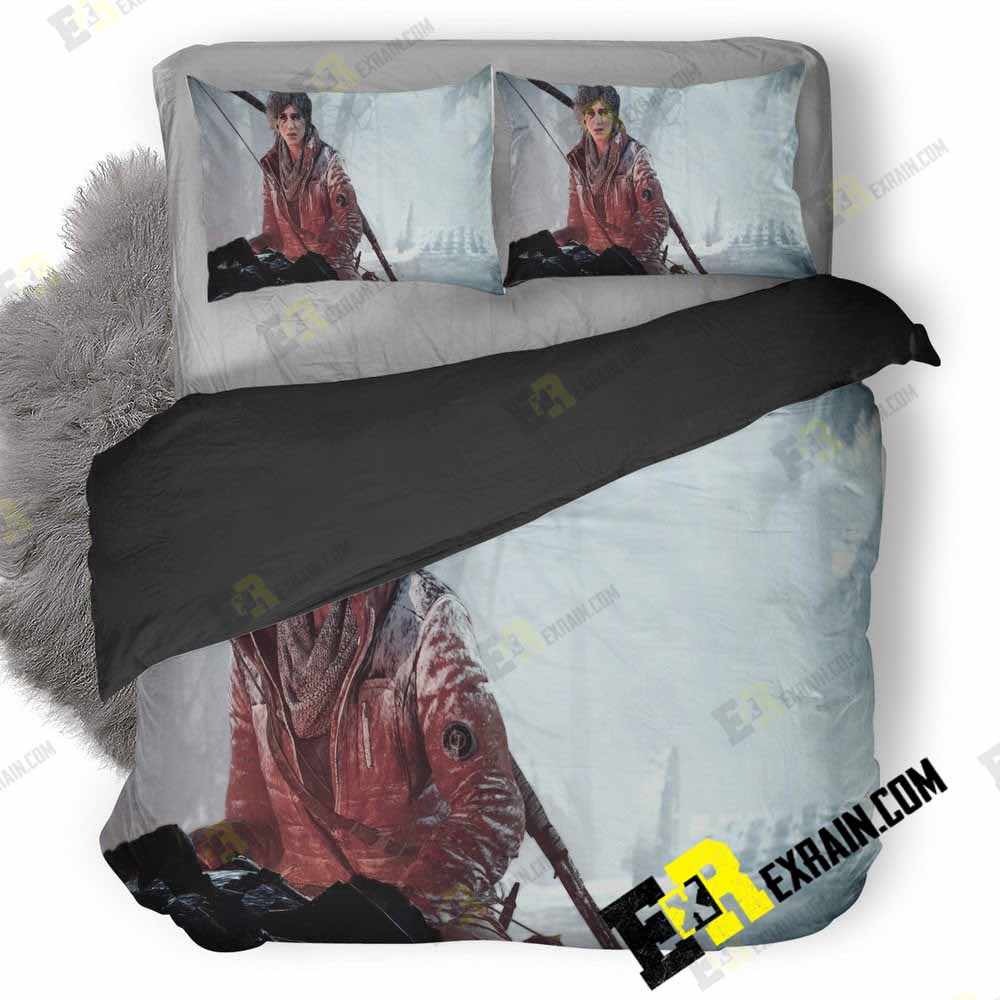 Lara Croft Shadow Of The Tomb Raider Game L2 3D Customized Duvet Cover Bedding Set
