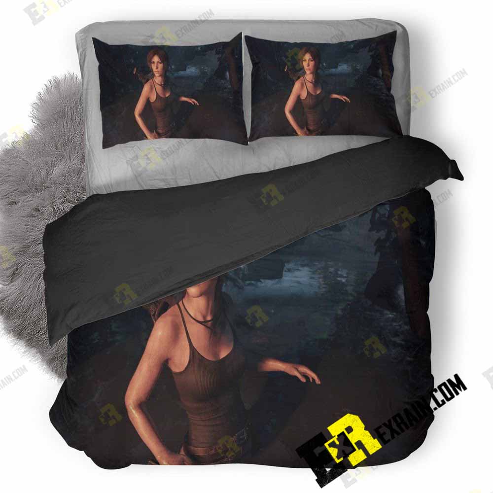 Lara Croft Shadow Of The Tomb Raider Hd Ym 3D Customized Duvet Cover Bedding Set
