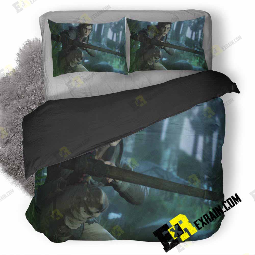 Lara Croft Tomb Raider Art M7 3D Customized Duvet Cover Bedding Set