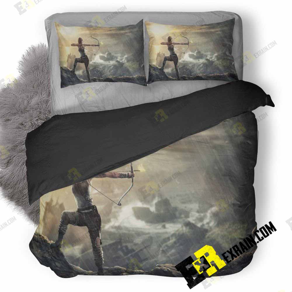Lara Croft Tomb Raider Nj 3D Customized Duvet Cover Bedding Set