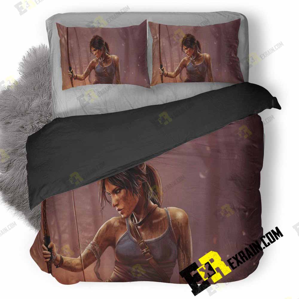 Lara Croft Tomb Raider Zi 3D Customized Duvet Cover Bedding Set