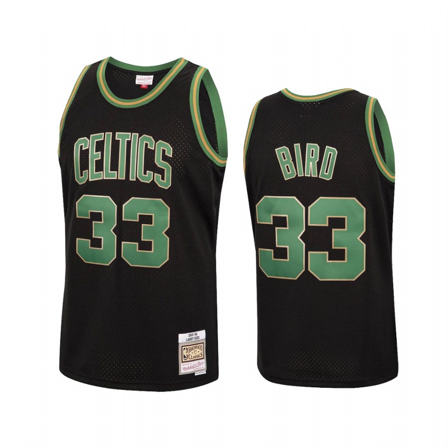 Larry Bird #33 Boston Celtics Black Reload Jersey
