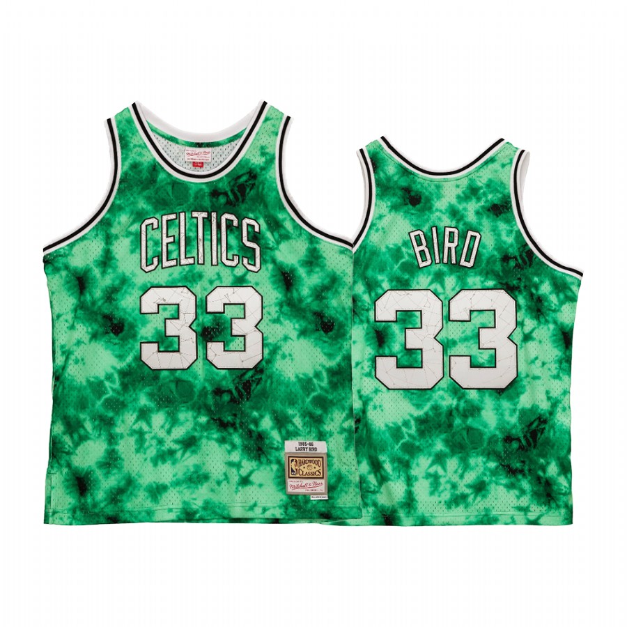 Larry Bird #33 Boston Celtics Galaxy Jersey Green