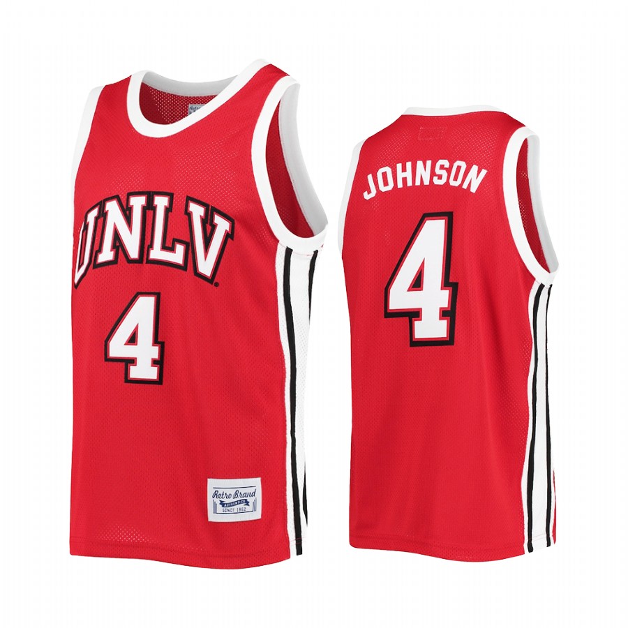 Larry Johnson UNLV Rebels Red Jersey Commemorative Classic