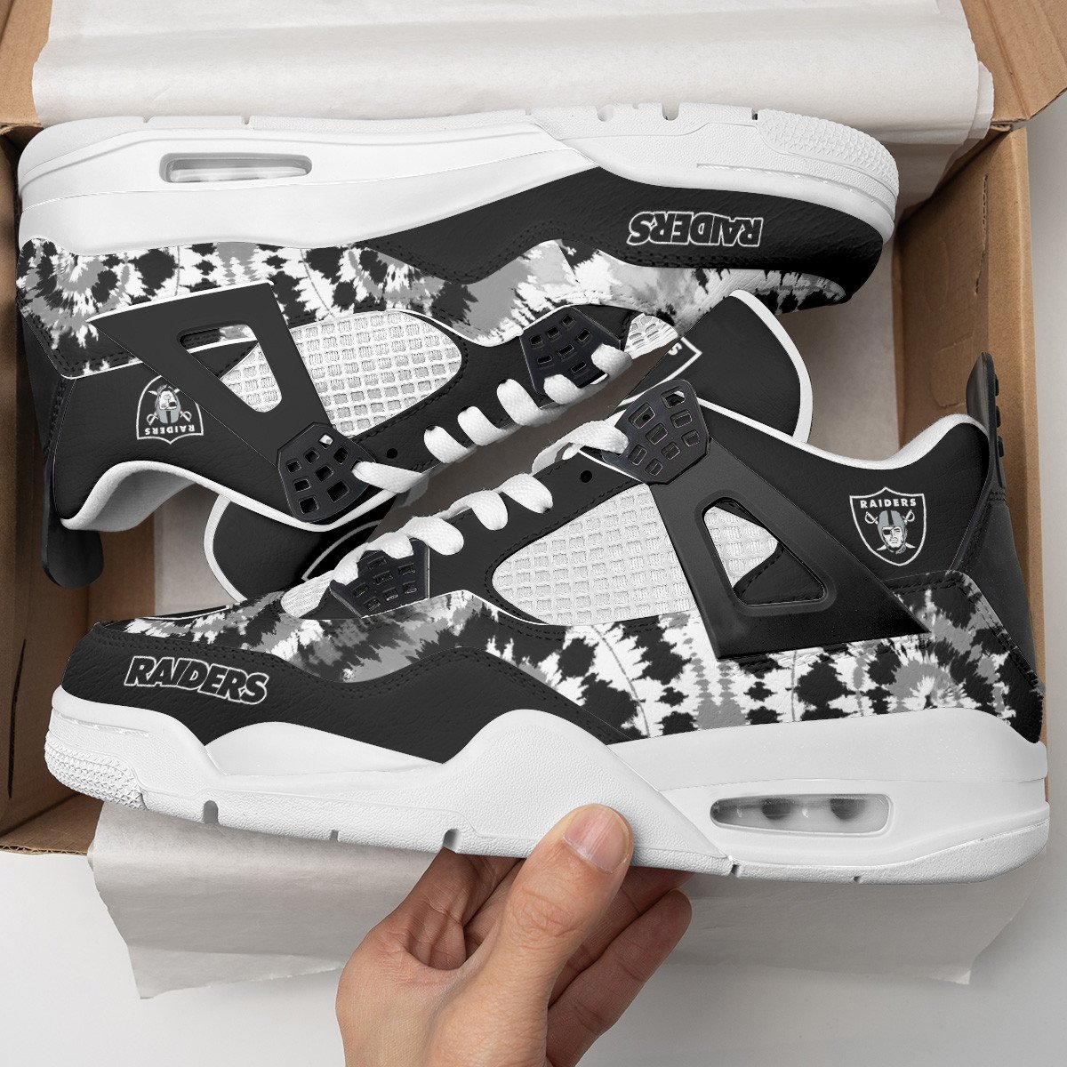 Las Vegas Raiders Air Jordan 4 Sneaker