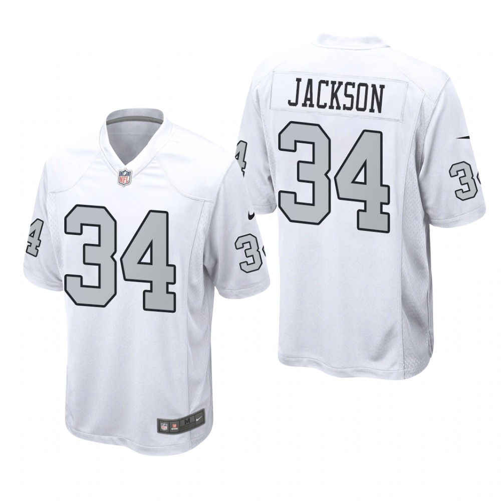 Las Vegas Raiders Bo Jackson White Retired Player Jersey Alternate Game - Men's