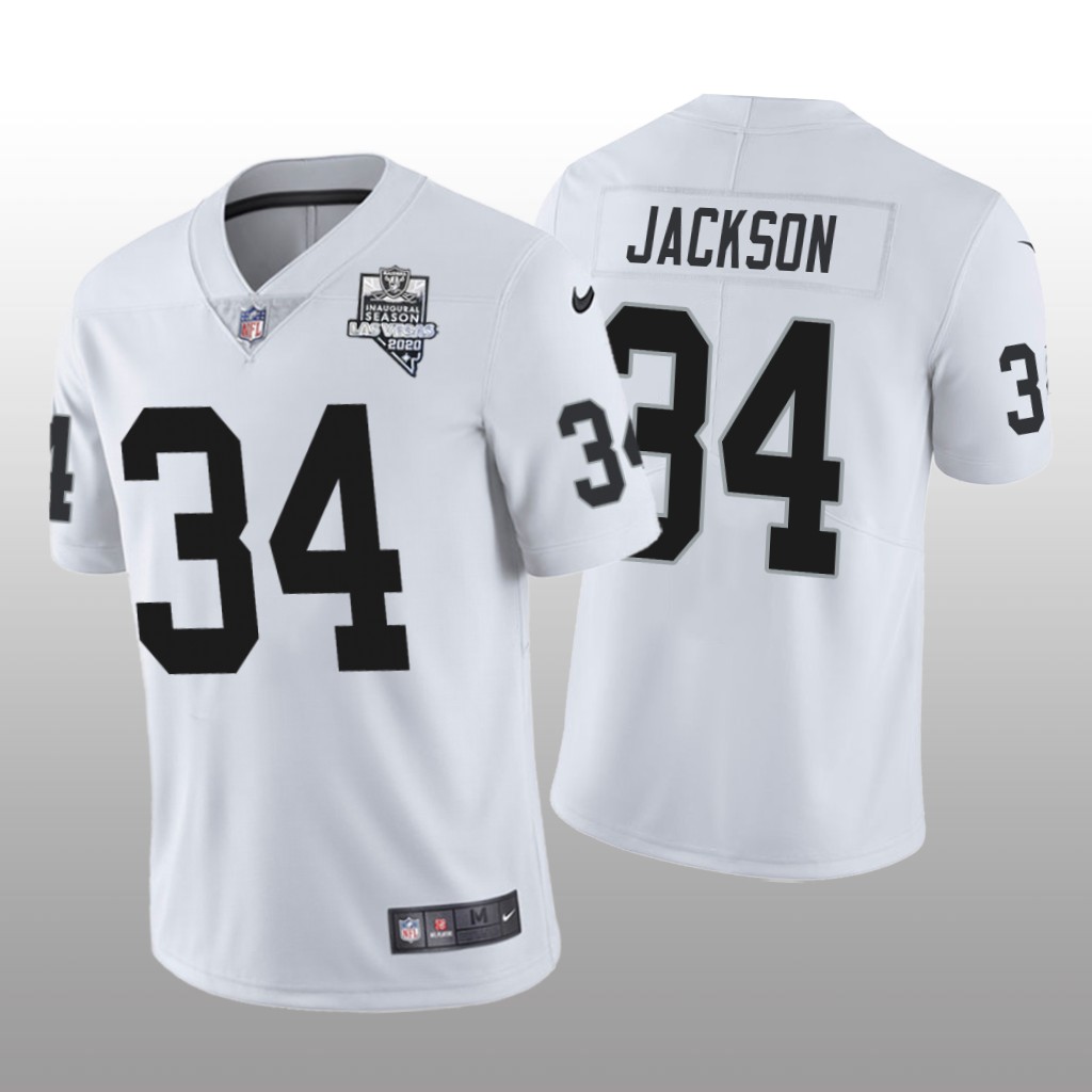 Las Vegas Raiders Bo Jackson White Vapor Limited Jersey 2020 Inaugural Season Men's