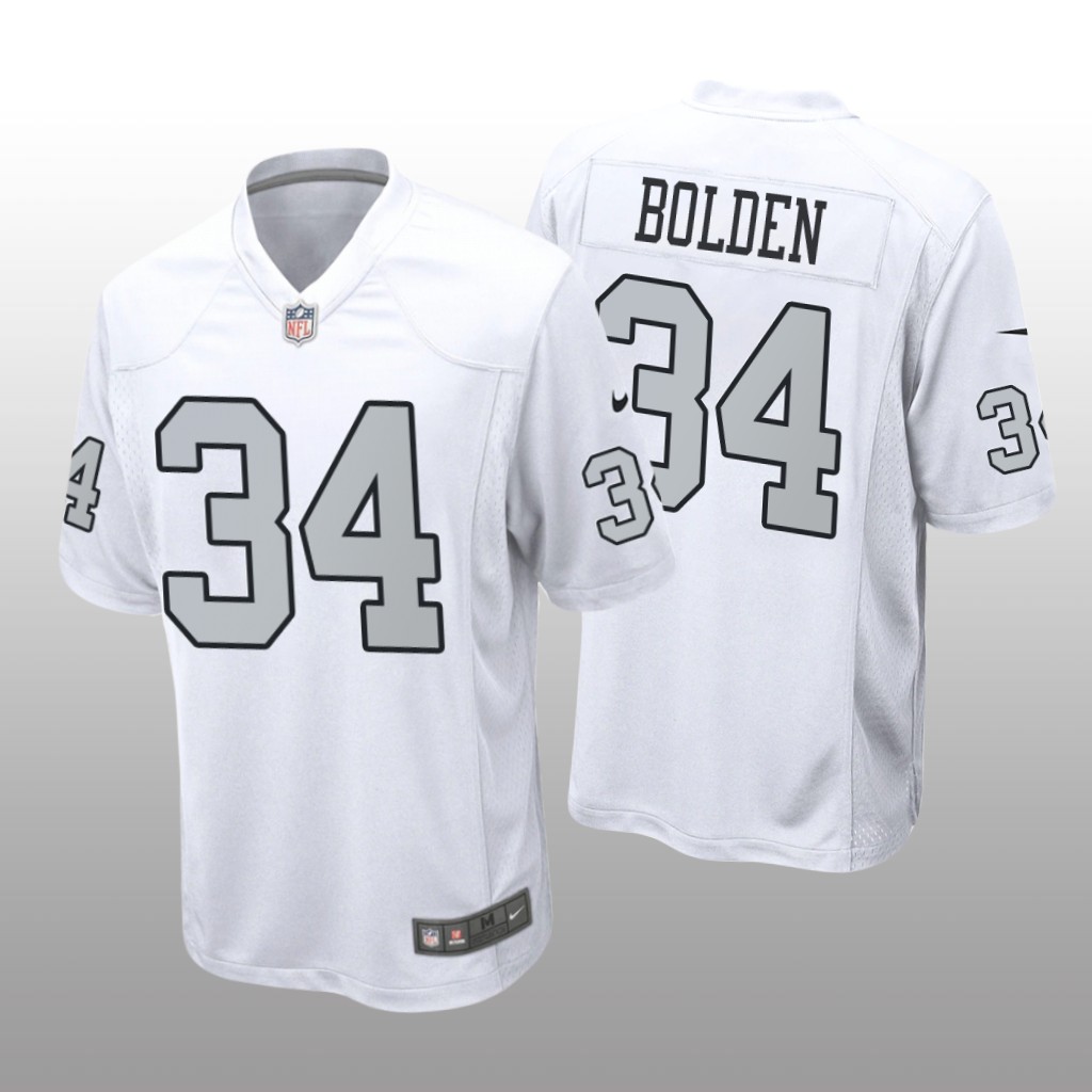 Las Vegas Raiders Brandon Bolden White Jersey Alternate Game - Men's