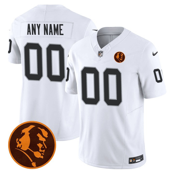 Las Vegas Raiders John Madden Honoring Patch Vapor Custom White Jersey - All Stitched 