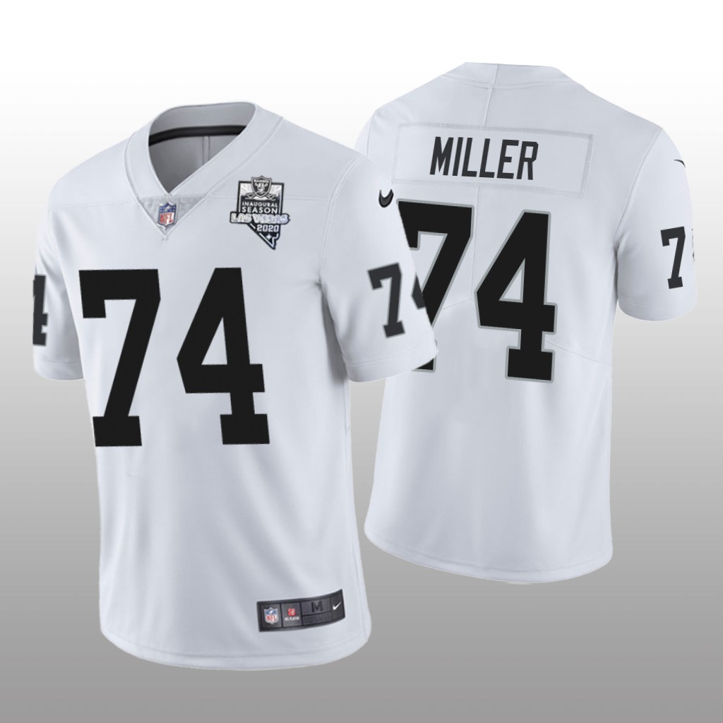 Las Vegas Raiders Kolton Miller White Vapor Limited Jersey 2020 Inaugural Season Men's